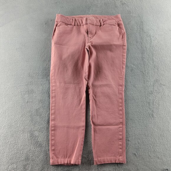 Old Navy Pants - Old Navy Womens 8 Pink Pixie Ankle Slim Fit Stretch Pull On Pants
